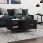Sofabord 90x50x40 cm konstrueret træ sort - Kategori: 4 Sofabord 90x50x40 cm konstrueret træ sort