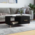 Sofabord 90x50x40 cm konstrueret træ sort - Kategori: 4 Sofabord 90x50x40 cm konstrueret træ sort