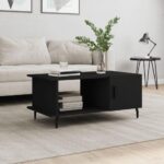 Sofabord 90x50x40 cm konstrueret træ sort - Kategori: 4 Sofabord 90x50x40 cm konstrueret træ sort