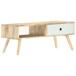 Sofabord 90x50x40 cm massivt mangotræ - Kategori: 4 Sofabord 90x50x40 cm massivt mangotræ
