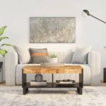 Sofabord 90x50x40 cm massivt mangotræ - Kategori: 4 Sofabord 90x50x40 cm massivt mangotræ