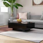 Sofabord 90x60x31 cm konstrueret træ sort - Kategori: 4 Sofabord 90x60x31 cm konstrueret træ sort
