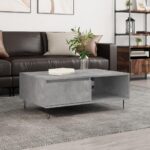 Sofabord 90x60x35 cm konstrueret træ betongrå - Kategori: 4 Sofabord 90x60x35 cm konstrueret træ betongrå