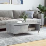 Sofabord 90x60x35 cm konstrueret træ betongrå - Kategori: 4 Sofabord 90x60x35 cm konstrueret træ betongrå