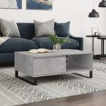 Sofabord 90x60x35 cm konstrueret træ betongrå - Kategori: 4 Sofabord 90x60x35 cm konstrueret træ betongrå