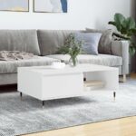 Sofabord 90x60x35 cm konstrueret træ hvid - Kategori: 4 Sofabord 90x60x35 cm konstrueret træ hvid