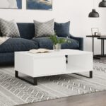 Sofabord 90x60x35 cm konstrueret træ hvid - Kategori: 4 Sofabord 90x60x35 cm konstrueret træ hvid