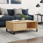 Sofabord 90x60x35 cm konstrueret træ sonoma-eg - Kategori: 4 Sofabord 90x60x35 cm konstrueret træ sonoma-eg