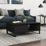 Sofabord 90x60x35 cm konstrueret træ sort - Kategori: 4 Sofabord 90x60x35 cm konstrueret træ sort