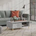 Sofabord 90x60x35 cm spånplade betongrå - Kategori: 4 Sofabord 90x60x35 cm spånplade betongrå