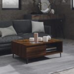 Sofabord 90x60x35 cm spånplade brun egetræsfarve - Kategori: 4 Sofabord 90x60x35 cm spånplade brun egetræsfarve