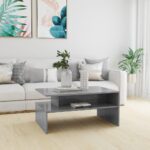 Sofabord 90x60x42,5 cm konstrueret træ betongrå - Kategori: 4 Sofabord 90x60x42,5 cm konstrueret træ betongrå