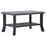 Sofabord 90x60x46 cm plastik antracitgrå - Kategori: 4 Sofabord 90x60x46 cm plastik antracitgrå