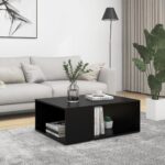 Sofabord 90x67x33 cm konstrueret træ sort - Kategori: 4 Sofabord 90x67x33 cm konstrueret træ sort