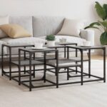 Sofabord 91x91x40 cm konstrueret træ grå sonoma-eg - Kategori: 4 Sofabord 91x91x40 cm konstrueret træ grå sonoma-eg