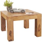 Sofabord Acacietræ, Massivt Bord 60 X 60 Cm - Kategori: 4 Sofabord Acacietræ, Massivt Bord 60 X 60 Cm