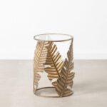 Sofabord Ark 35 x 35 x 50 cm Krystal Gylden Metal - Kategori: 4 Sofabord Ark 35 x 35 x 50 cm Krystal Gylden Metal