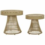 Sofabord Brun Natur Træ Bambus 61,5 x 61,5 x 61 cm - Kategori: 4 Sofabord Brun Natur Træ Bambus 61,5 x 61,5 x 61 cm