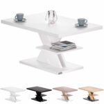 Sofabord Detroit, 90x60x45cm, hvid - Kategori: 4 Sofabord Detroit, 90x60x45cm, hvid