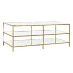 Sofabord Gylden 120 x 50 x 45 cm Spejl Metal