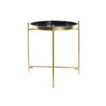 Sofabord Gylden Metal Marineblå (40 x 40 x 50 cm) - Kategori: 4 Sofabord Gylden Metal Marineblå (40 x 40 x 50 cm)