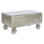 Sofabord Home ESPRIT Metal Krystal 100 x 52 x 46 cm - Kategori: 4 Sofabord Home ESPRIT Metal Krystal 100 x 52 x 46 cm