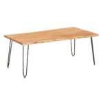 Sofabord Live Edge 120 x 60 x 46 cm Brun Sort Akacie - Kategori: 4 Sofabord Live Edge 120 x 60 x 46 cm Brun Sort Akacie
