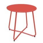 Sofabord Luna Rød Stål 45 x 45 cm - Kategori: 4 Sofabord Luna Rød Stål 45 x 45 cm