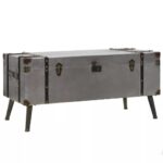 Sofabord MDF og aluminium 102 x 51 x 47,5 cm - Kategori: 4 Sofabord MDF og aluminium 102 x 51 x 47,5 cm