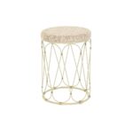 Sofabord Natur Metal Flødefarvet Rattan (35 x 35 x 49 cm) - Kategori: 4 Sofabord Natur Metal Flødefarvet Rattan (35 x 35 x 49 cm)