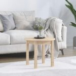 Sofabord Ø 45×40 cm massivt fyrretræ - Kategori: 4 Sofabord Ø 45x40 cm massivt fyrretræ