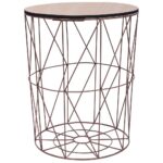 Sofabord Ø 47 cm kobberfarvet - Kategori: 4 Sofabord Ø 47 cm kobberfarvet