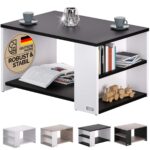Sofabord Santa Cruz Hvid/Sort 90x59x47cm - Kategori: 4 Sofabord Santa Cruz Hvid/Sort 90x59x47cm