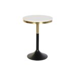 Sofabord Sort Gylden Metal Hvid Marmor (40,5 x 40,5 x 57,5 cm) - Kategori: 4 Sofabord Sort Gylden Metal Hvid Marmor (40,5 x 40,5 x 57,5 cm)