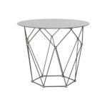 Sofabord Sort Metal Krystal Gylden (70 x 70 x 60 cm) - Kategori: 4 Sofabord Sort Metal Krystal Gylden (70 x 70 x 60 cm)