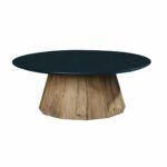 Sofabord Sort Natur Træ Fyrretræ Genbrugt Træ 90 x 90 x 32,5 cm - Kategori: 4 Sofabord Sort Natur Træ Fyrretræ Genbrugt Træ 90 x 90 x 32,5 cm