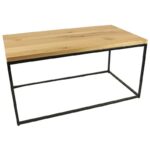 Sofabord i egetræ 90x50x45 cm – Lakeret - Kategori: 4 Sofabord i egetræ 90x50x45 cm - Lakeret