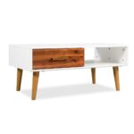 Sofabord i massivt akacietræ 90 x 50 x 40 cm - Kategori: 4 Sofabord i massivt akacietræ 90 x 50 x 40 cm