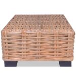 Sofabord i naturrattan 45 x 45 x 30 cm