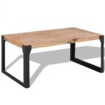 Sofabord massivt akacietræ 100x60x45 cm - Kategori: 4 Sofabord massivt akacietræ 100x60x45 cm