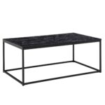 Sofabord med marmor-look, 100x60x40 cm, sort - Kategori: 4 Sofabord med marmor-look, 100x60x40 cm, sort