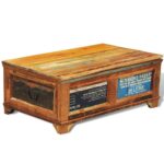 Sofabord med opbevaringsplads vintagestil genbrugstræ - Kategori: 4 Sofabord med opbevaringsplads vintagestil genbrugstræ