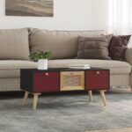 Sofabord med skuffer 80x40x35,5 cm konstrueret træ - Kategori: 4 Sofabord med skuffer 80x40x35,5 cm konstrueret træ