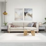 Sofaborde 2 stk. 50x46x50 cm konstrueret træ betongrå - Kategori: 4 Sofaborde 2 stk. 50x46x50 cm konstrueret træ betongrå