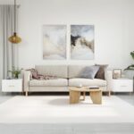 Sofaborde 2 stk. 50x50x40 cm konstrueret træ hvid - Kategori: 4 Sofaborde 2 stk. 50x50x40 cm konstrueret træ hvid