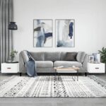 Sofaborde 2 stk. 50x50x40 cm konstrueret træ hvid - Kategori: 4 Sofaborde 2 stk. 50x50x40 cm konstrueret træ hvid