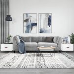 Sofaborde 2 stk. 50x50x40 cm konstrueret træ hvid højglans - Kategori: 4 Sofaborde 2 stk. 50x50x40 cm konstrueret træ hvid højglans