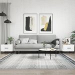 Sofaborde 2 stk. 50x50x40 cm konstrueret træ hvid højglans - Kategori: 4 Sofaborde 2 stk. 50x50x40 cm konstrueret træ hvid højglans