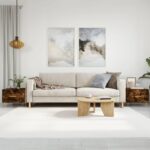 Sofaborde 2 stk. 50x50x40 cm konstrueret træ røget egetræsfarve - Kategori: 4 Sofaborde 2 stk. 50x50x40 cm konstrueret træ røget egetræsfarve