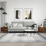Sofaborde 2 stk. 50x50x40 cm konstrueret træ røget egetræsfarve - Kategori: 4 Sofaborde 2 stk. 50x50x40 cm konstrueret træ røget egetræsfarve